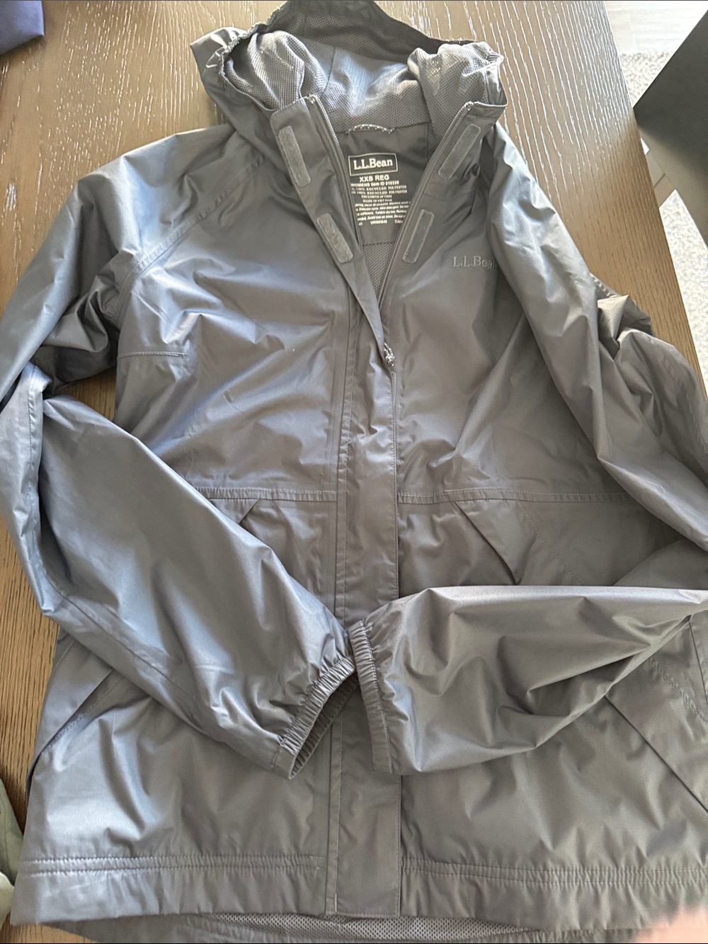L.L. Bean Women's Navy Light Hooded Utility Jacket